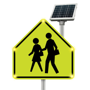 Solar LED School Crossing Sign